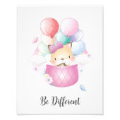 Seien Sie anders als Kinderzimmer Wall Art Fotodruck (Vorne)