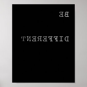 Seien Sie anders inspirierende Zitate Motivation W Poster