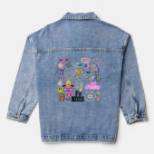 SEIEN SIE ANGST SCHNELL INSPIRIERT DENIM JACKET JEANSJACKE (Rückseite)