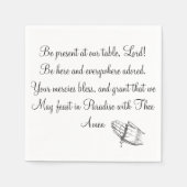 Seien Sie anwesend an unserem Tisch Lord Serviette (Vorderseite)