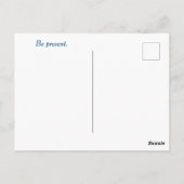 Seien Sie anwesend Postcard - Buddha Zitat Postkarte (Rückseite)