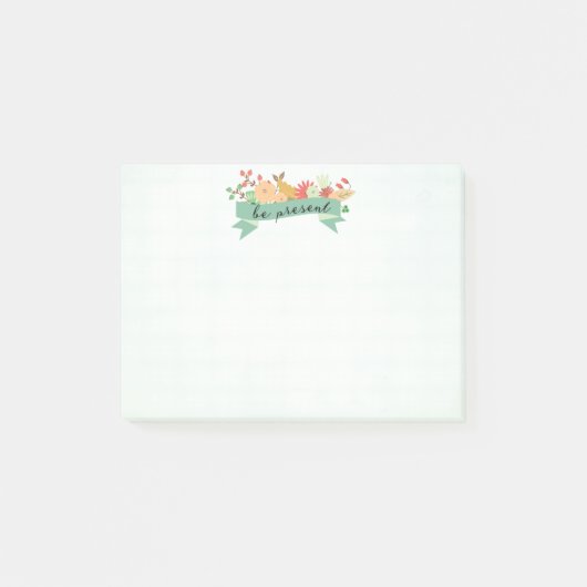 Seien Sie anwesende | Post-Itanmerkungen Post-it Klebezettel (Vorderseite)