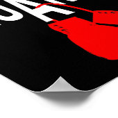 Seien Sie auf Ihrer Garde Boxhandschuh Overlay Bib Poster (Ecke)