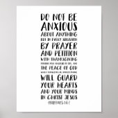 Seien Sie auf nichts bedacht, die Philippinen 4:6 Poster (Vorne)