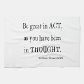 Seien Sie auftreten herein als gewesen Handtuch (Horizontal)