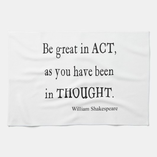 Seien Sie auftreten herein als gewesen Handtuch (Horizontal)