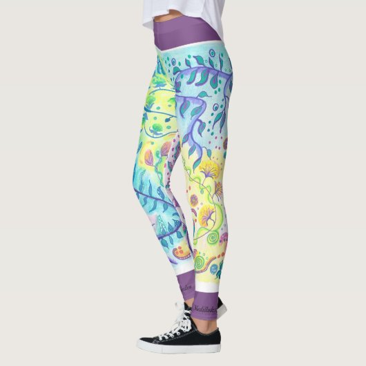 Seien Sie ausdrücken Ihre Freiheit - Yoga flexibel Leggings (Links)