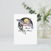 Seien Sie bei Peace Angel Postkarte (Stehend Vorderseite)