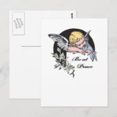 Seien Sie bei Peace Angel Postkarte (Vorne/Hinten)