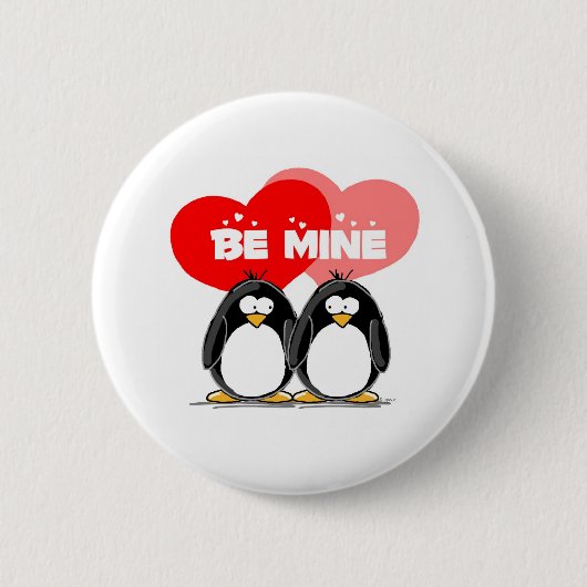 Seien Sie Bergwerk-Pinguine Button (Vorderseite)