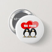 Seien Sie Bergwerk-Pinguine Button (Vorne & Hinten)
