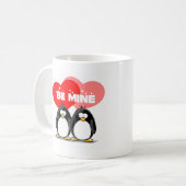 Seien Sie Bergwerk-Pinguine Kaffeetasse (Vorderseite Links)