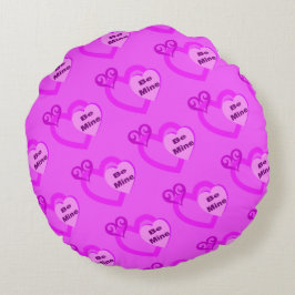 Seien Sie Bergwerk-Pink-Valentinstag-Kissen Rundes Kissen