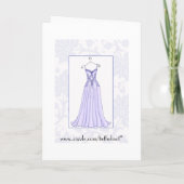 Seien Sie bitte mein Brautjungfernlavendel Einladung (Rückseite)