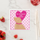 Seien Sie bitte mein Valentinpapier Napkin Serviette (Beispiel)