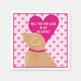 Seien Sie bitte mein Valentinpapier Napkin Serviette