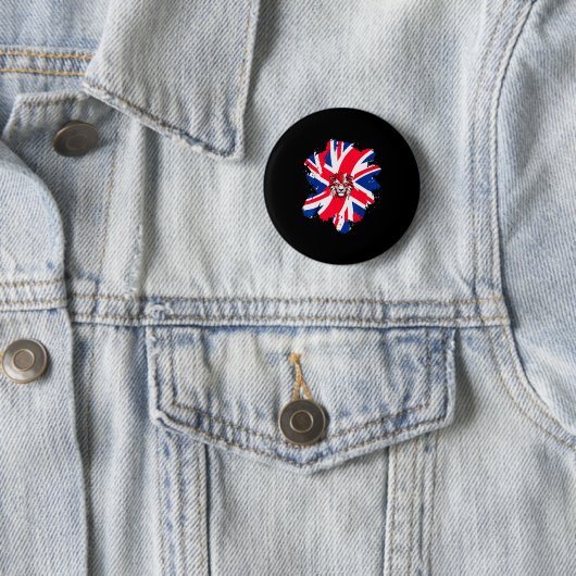 Seien Sie britische Flagge UK Engli-Shirt_1 Button (Beispiel)