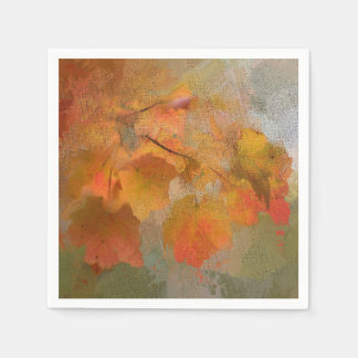 Seien Sie dankbar für die Blätter des Erntedanks Serviette