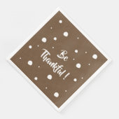 Seien Sie dankbar für die braunen Papierservietten (Ecke)