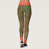 Seien Sie dankbar für die orangefarbene Rose und w Leggings (Rückseite)