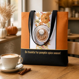 Seien Sie dankbar für die Pumpkin Gewürzsaison Tot Tasche