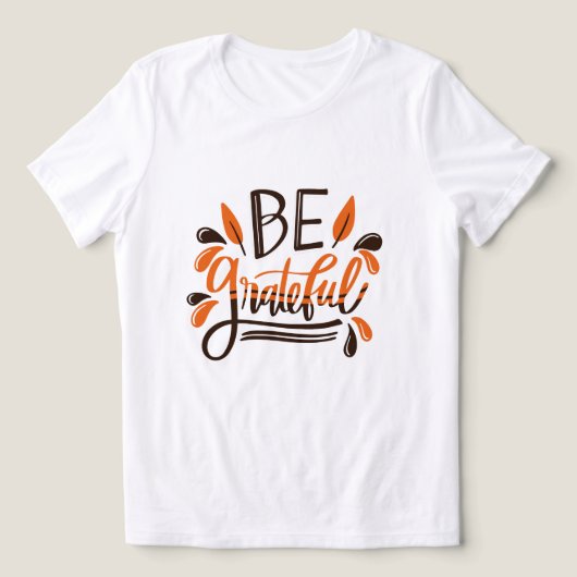 Seien Sie dankbar - Happy Thanksgiving Erntedank D Tri-Blend Shirt (Design Vorderseite)