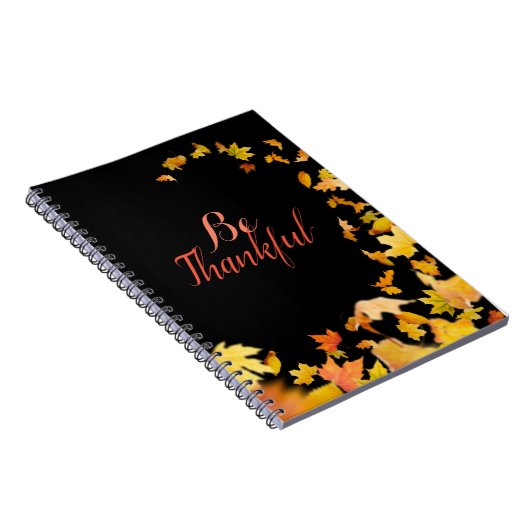 Seien Sie dankbar HerbstHerbstlaub NOTEBOOK Notizblock (Rechte Seite)