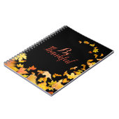 Seien Sie dankbar HerbstHerbstlaub NOTEBOOK Notizblock (Linke Seite)