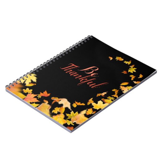 Seien Sie dankbar HerbstHerbstlaub NOTEBOOK Notizblock (Linke Seite)