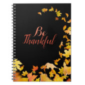 Seien Sie dankbar HerbstHerbstlaub NOTEBOOK Notizblock (Vorderseite)