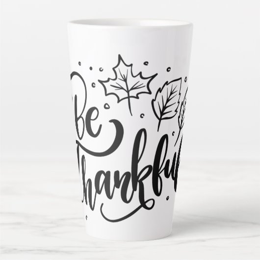 Seien Sie dankbar Milchtasse (Vorderseite)