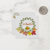 Seien Sie dankbar Mitteilungskarte (Vorderseite/Rückseite Beispiel)