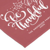 Seien Sie dankbar Personalisierten Erntedank Kurz Kurzer Tischläufer (Ecke)