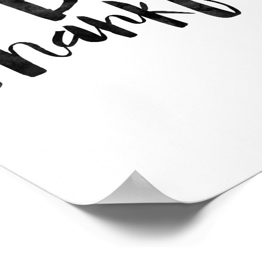 Seien Sie dankbar Poster (Ecke)