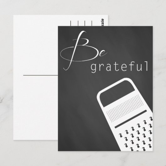 Seien Sie dankbar Postkarte (Vorne/Hinten)