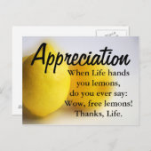 Seien Sie dankbar und zählen Sie Ihre Segnungen Postkarte (Vorne/Hinten)