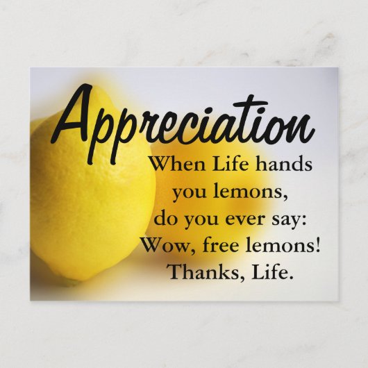 Seien Sie dankbar und zählen Sie Ihre Segnungen Postkarte (Vorderseite)