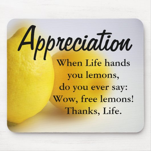 Seien Sie dankbar und zählen Sie Ihren Segen Mousepad (Vorne)