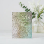 Seien Sie das ändernde Ghandi-Zitat Postkarte (Stehend Vorderseite)