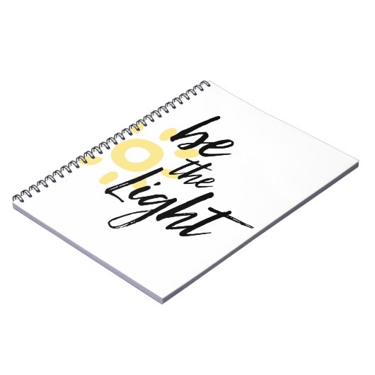 Seien Sie das helle Notizbuch Notizblock (Linke Seite)