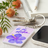 Seien Sie der Aloha Hibiskus-Schlüsselanhänger Schlüsselanhänger (Vorderseite rechts)