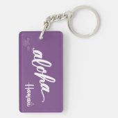 Seien Sie der Aloha Hibiskus-Schlüsselanhänger Schlüsselanhänger (Rückseite)