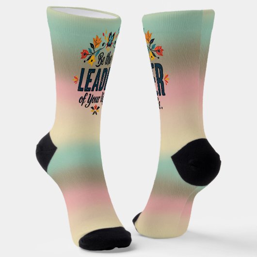 Seien Sie der Führer Ihres Lebens Socken (Gewinkelt)