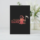 Seien Sie der grimmige Sensenmann Fußball Karte (Stehend Vorderseite)