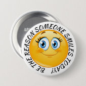 Seien Sie der Grund, warum einige Lächeln Button (Vorne & Hinten)