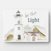 Seien Sie der Leuchtturm Wasserfarbenprädikat Fotoplatte (Vorderseite)