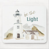 Seien Sie der Leuchtturm Wasserfarbenprädikat Mousepad (Vorne)