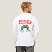 Seien Sie der Regenbogen in der Cloud eines Mensch Tri-Blend Shirt (Voller Rücken)
