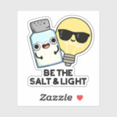 Seien Sie der Salz- und Lichtblütenpuff Aufkleber (Blatt)