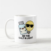 Seien Sie der Salz- und Lichtblütenpuff Kaffeetasse (Links)